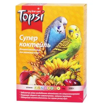 Корм для папуг Topsi Супер коктейль 550г - Photo 1