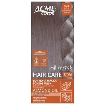 Маска для волосся Acme Color тонуюча 091 темно-попелястий - Photo 1