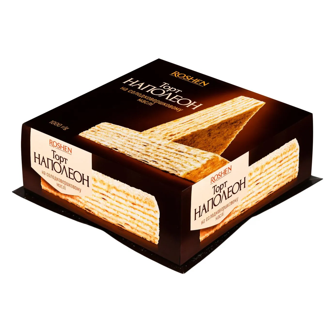Торт Roshen Наполеон на солодковершковому маслі 1кг - Фото 1