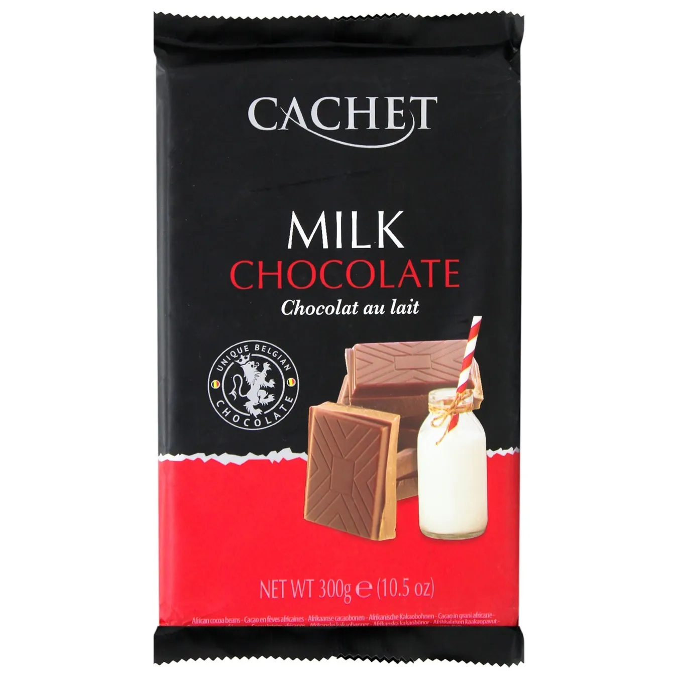 Шоколад молочний Cachet 300г - Фото 1