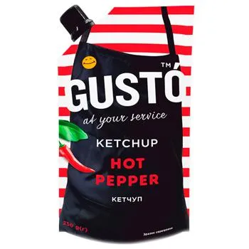 Кетчуп Gusto Hot Pepper 250г - Photo 1