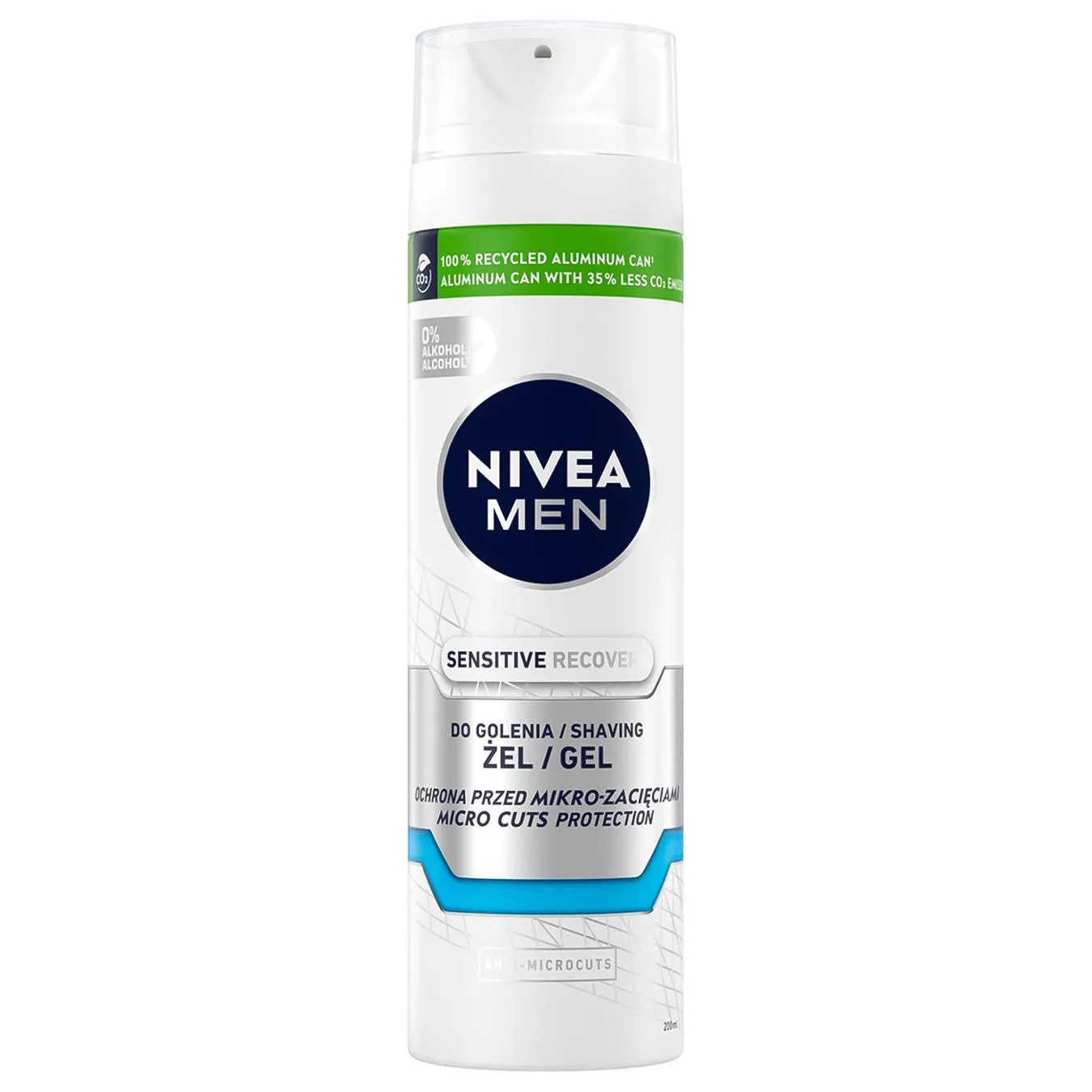 Гель для гоління Nivea Men Відновлюючий для чутливої шкіри 200мл - Фото 1