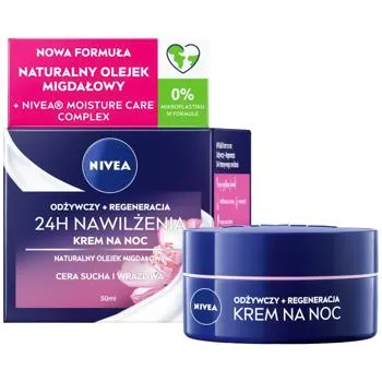 Крем для обличчя NIVEA Інтенсивне зволоження 24 години та регенерація 50мл - Фото 1