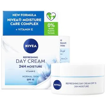 Крем для обличчя Nivea Освіжаючий spf15 50мл - Фото 1