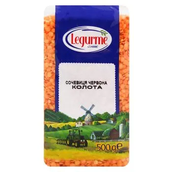 Сочевиця Legurme червона половинки 500г - Photo 1