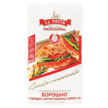 Борошно пшеничне La Pasta Professional з твердих сортів 1кг - Photo 1
