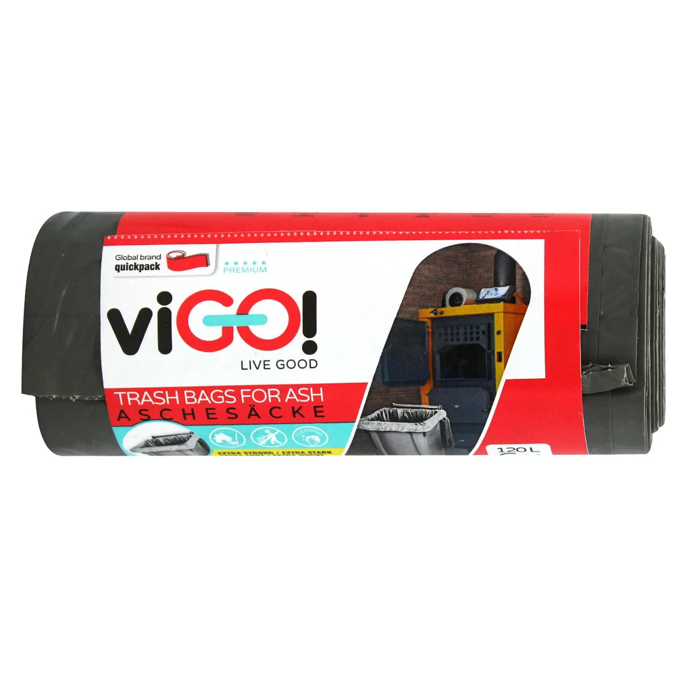Пакети для сміття viGO! 120л 6шт - Фото 1