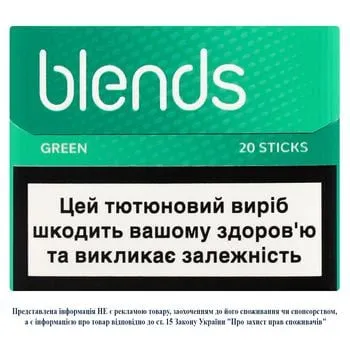 Стіки тютюновмісні Blends Green 20шт - Photo 1