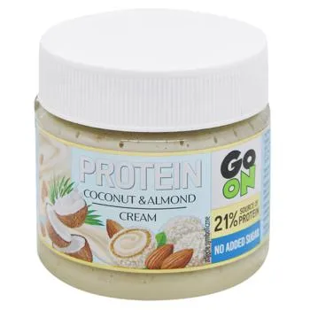 Крем протеїновий Go On Protein з мигдалем та кокосом 180г - Photo 1