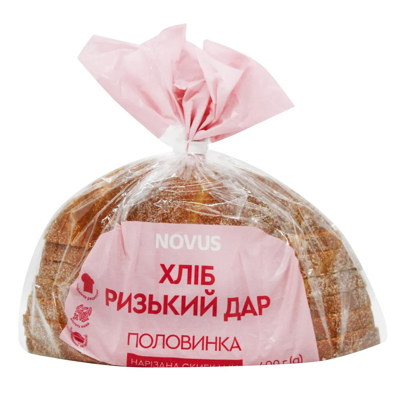 Хліб Novus Ризький дар нарізаний 400г - Фото 1