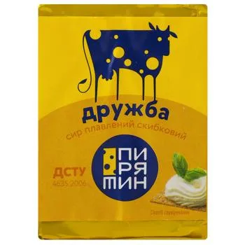 Сир плавлений Пирятин Дружба 45% 70г - Фото 1