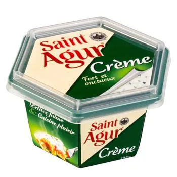 Крем-сир плавлений Bongrain Saint Agur на основі сиру з синьою пліснявою 60% 150г - Photo 1