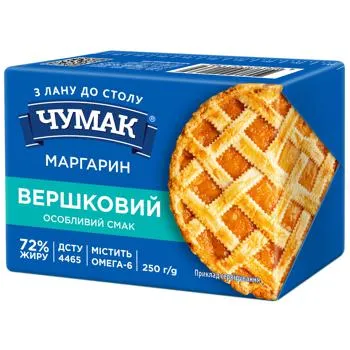 Маргарин Чумак Вершковий 72% 250г - Photo 1