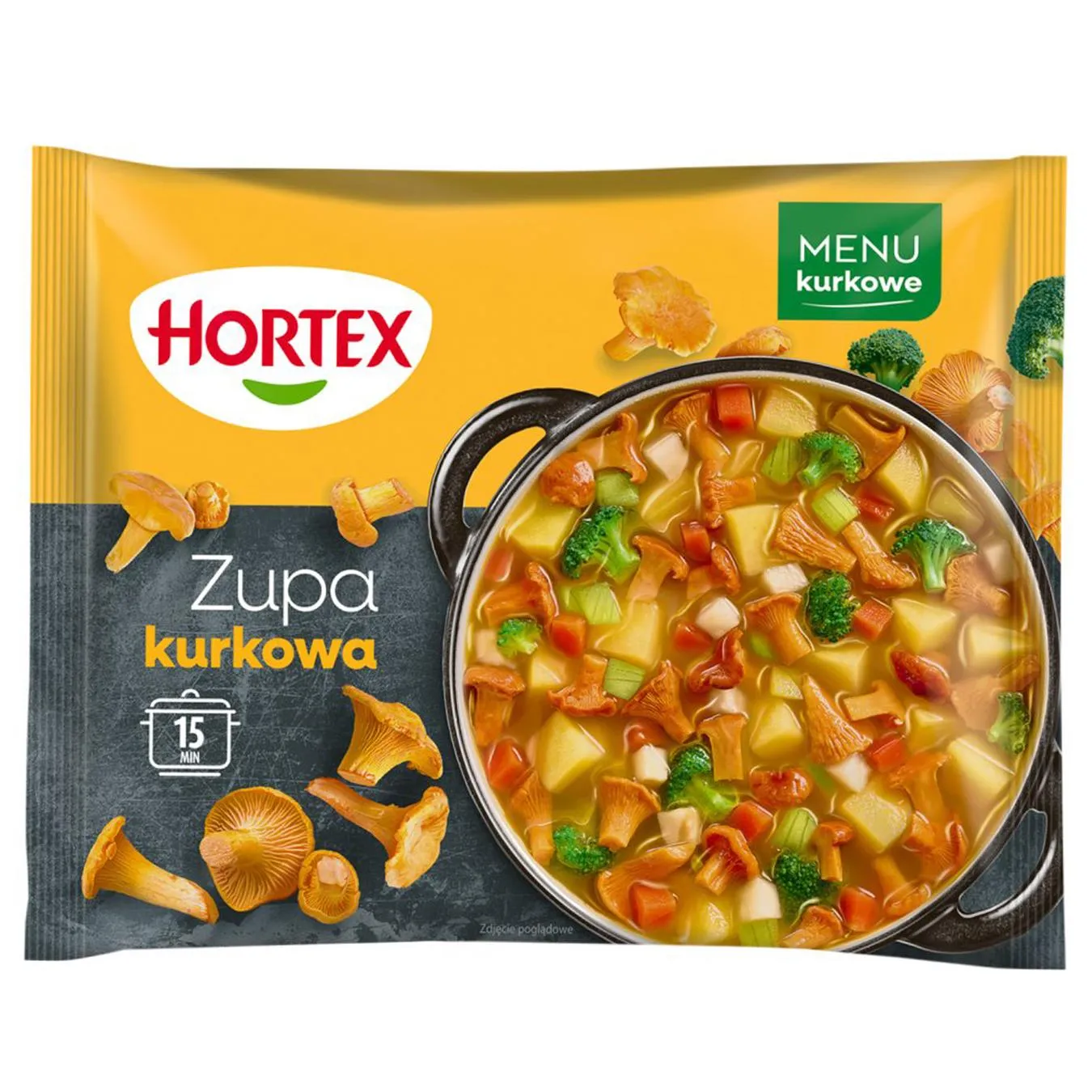 Суміш овочева Hortex з лисичками 450г - Фото 1