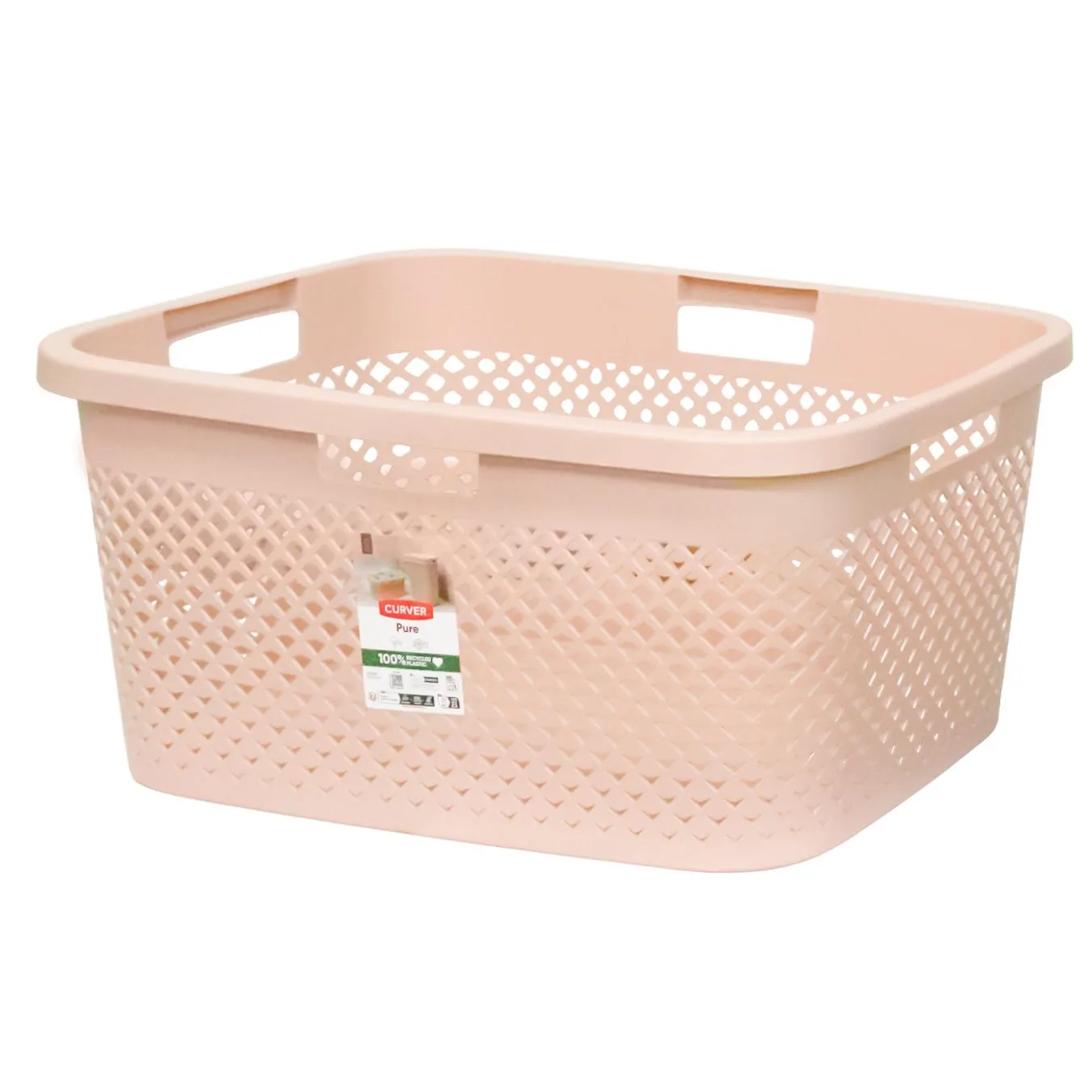Кошик для бiлизни Curver Pure рожевий 47л - Фото 1
