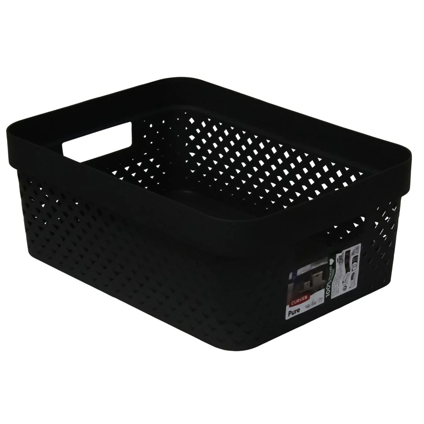 Ящик для зберігання Curver Pure чорний 11л - Фото 1