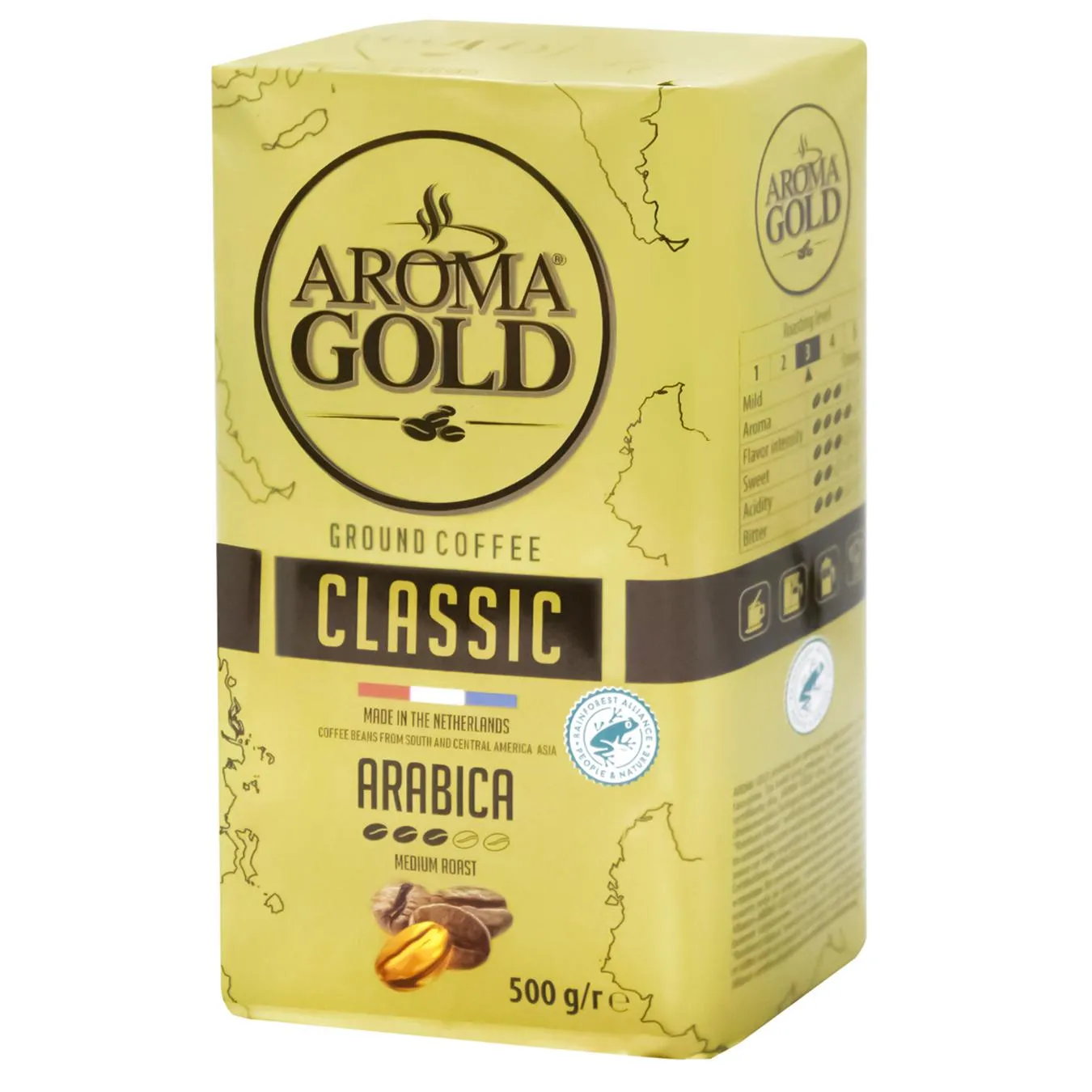 Кава смажена мелена Aroma Gold Classic 500г - Фото 1