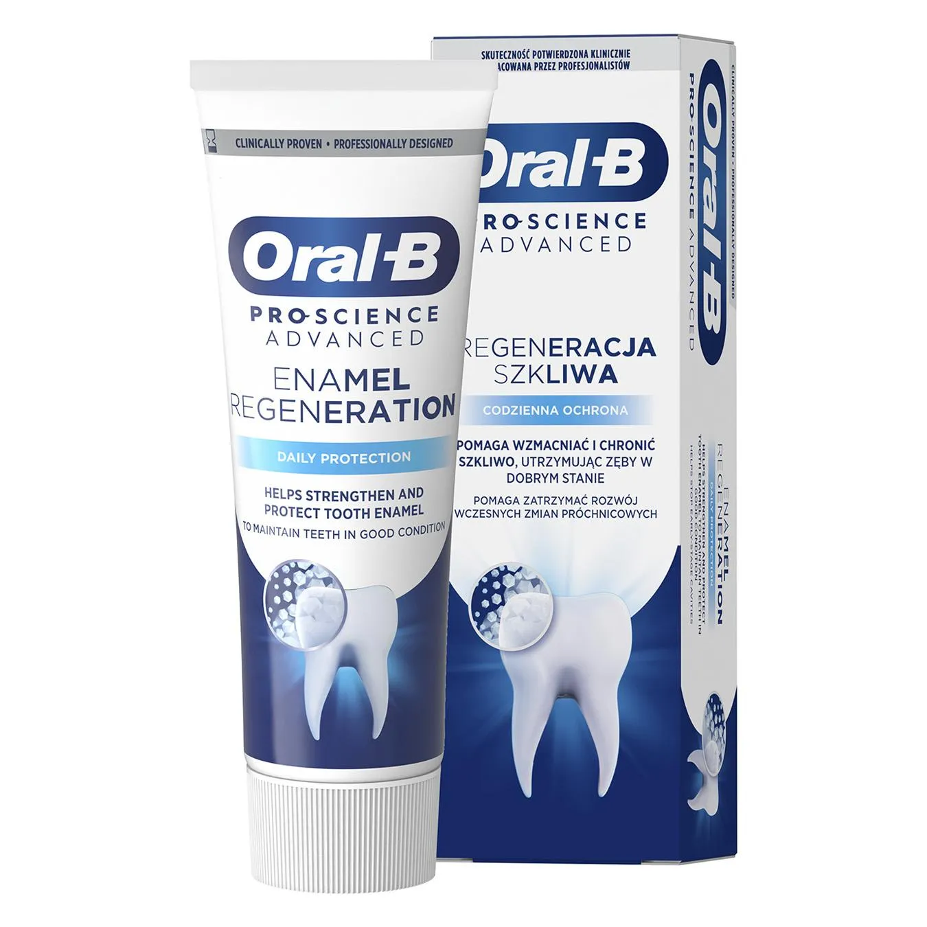 Зубна паста Oral-B Pro-Science Відновлення емалі Щоденний захист 75мл - Фото 1