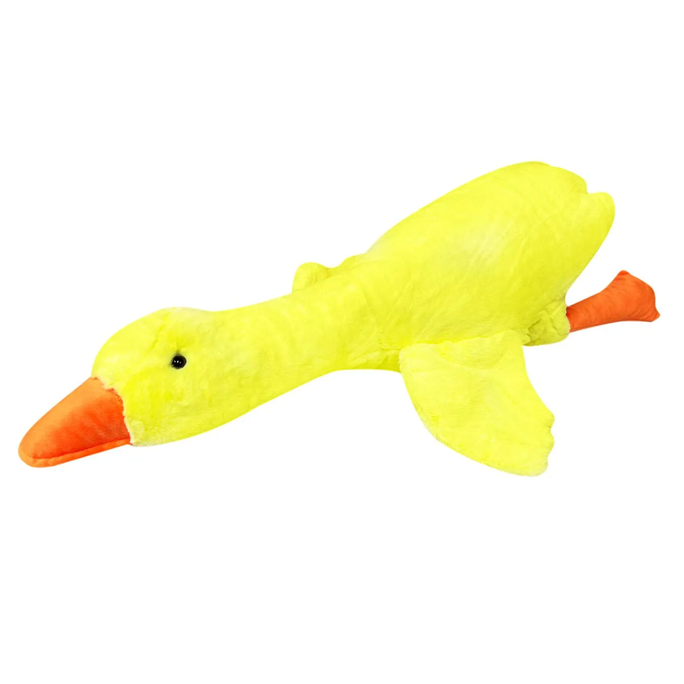 Іграшка м'яка MeriToys Гусак-обіймусь жовтий 90см - Фото 1