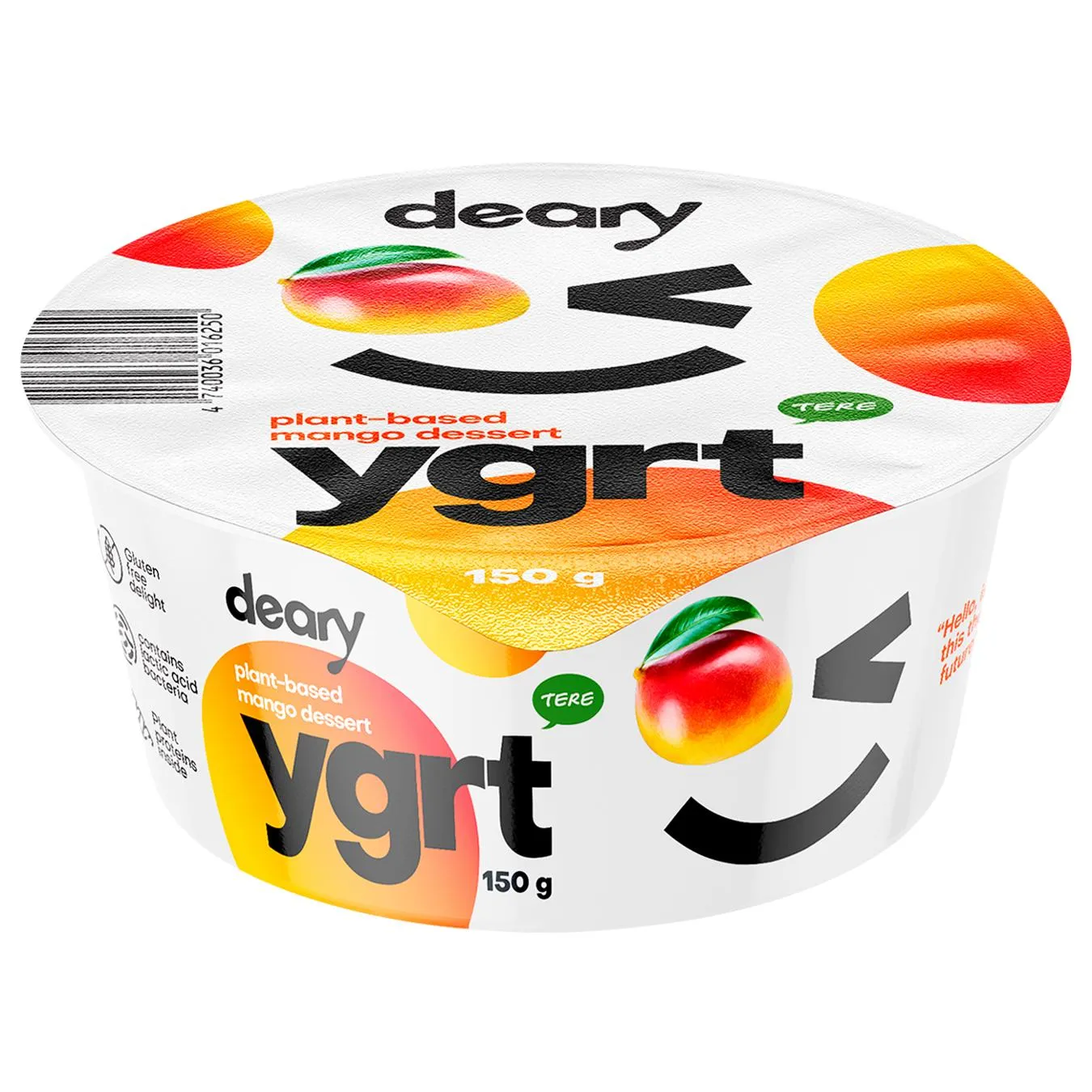 Десерт Deary на рослинній основі зі смаком манго 150г - Фото 1