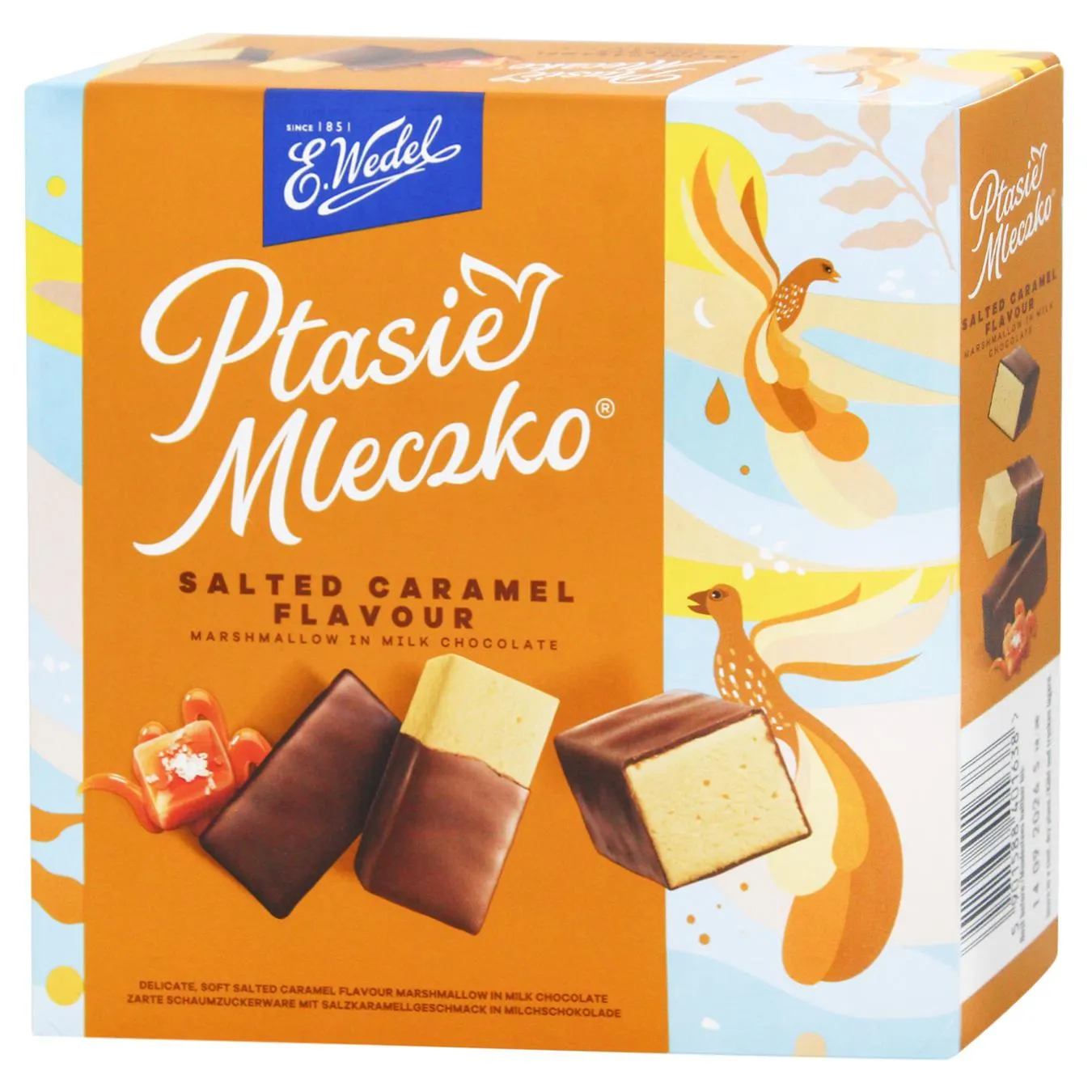 Цукерки E.Wedel Пташине молоко зі смаком солоної карамелі 340г - Фото 1