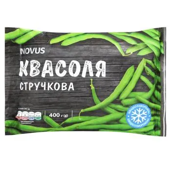 Квасоля стручкова Novus швидкозаморожена 400г - Photo 1