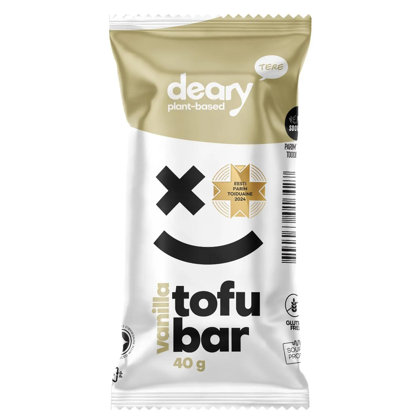 Батончик глазурований з тофу Deary ваніль 40г - Фото 1
