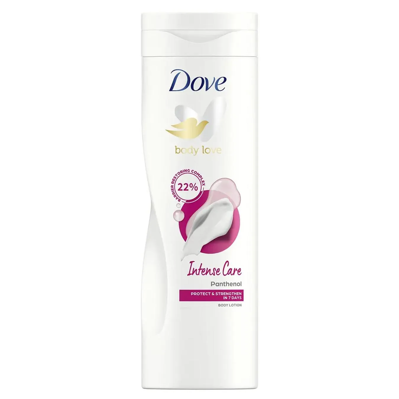 Лосьйон для тіла Dove Body love Intense Care з пантенолом 400мл - Фото 1