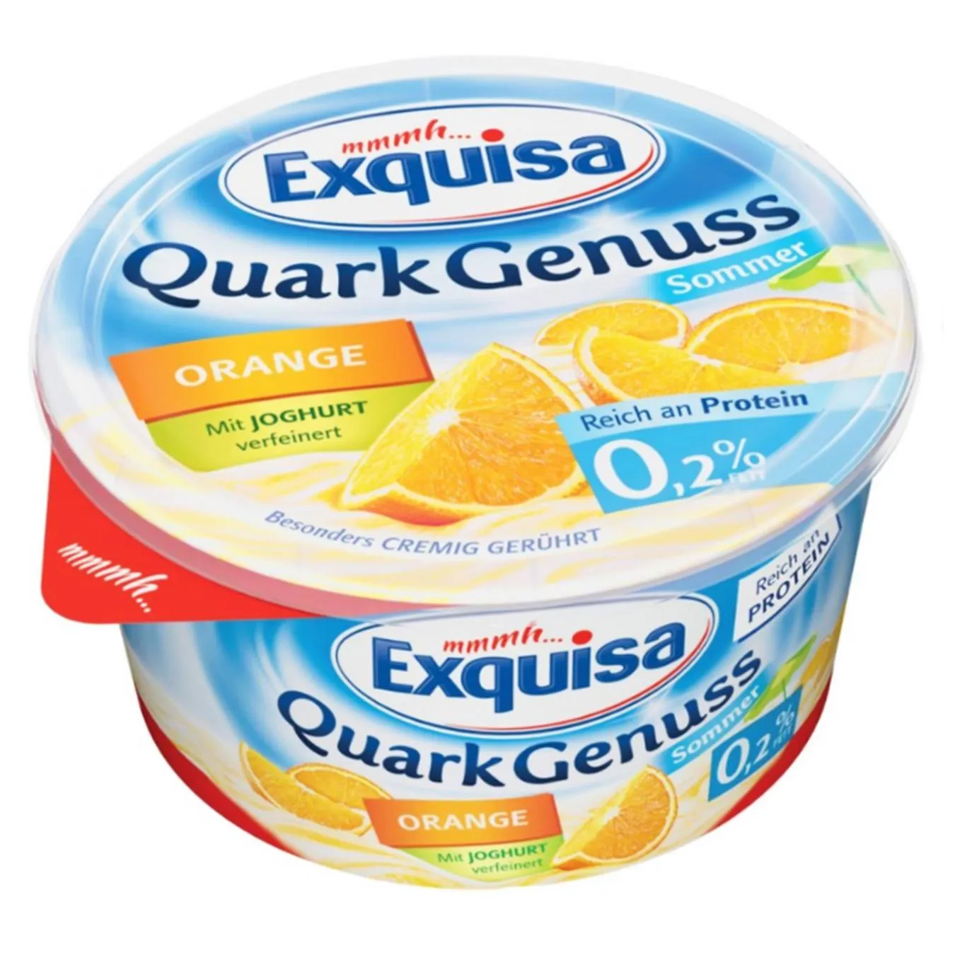 Десерт сирковий Exquisa Апельсин 0,2% 500г - Фото 1