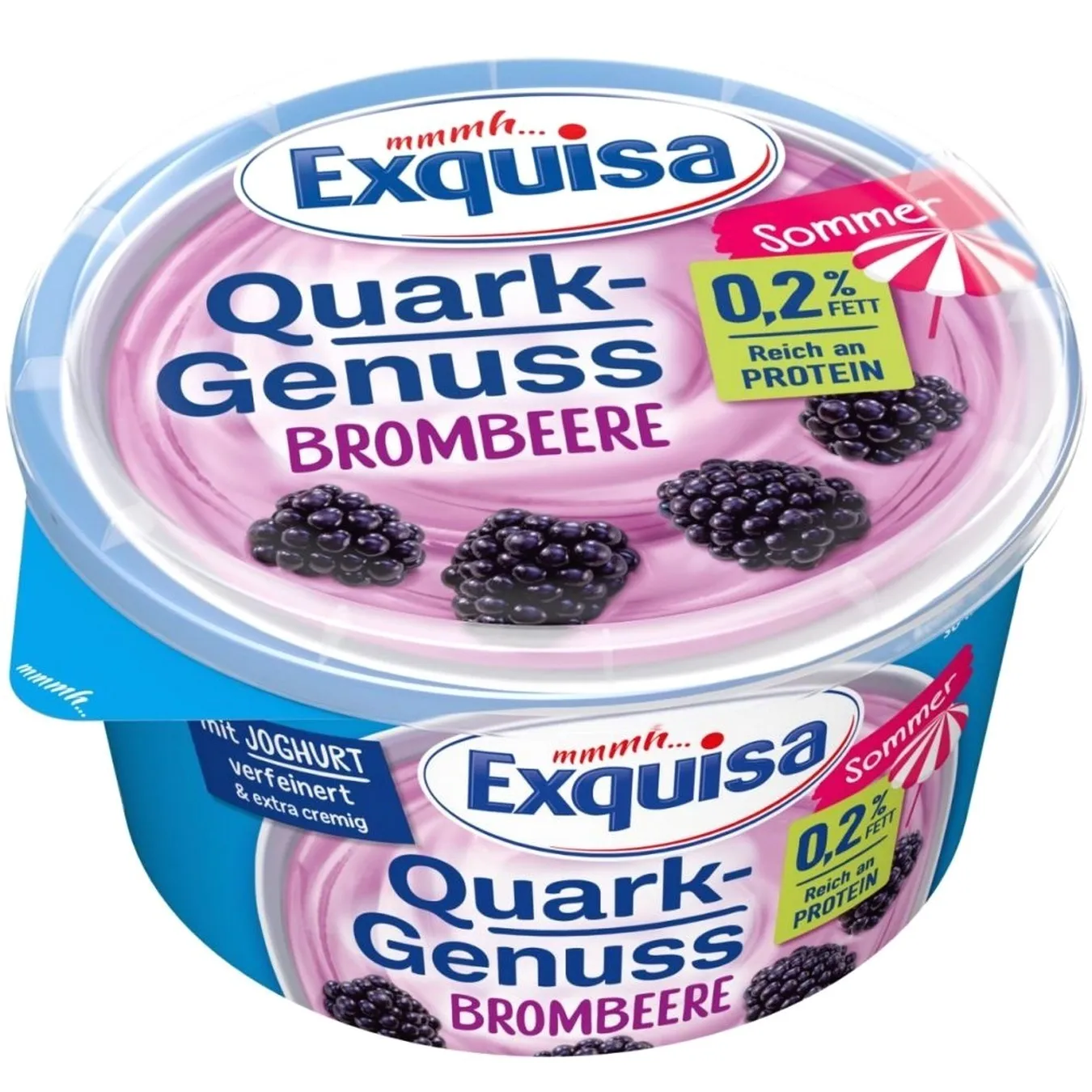 Десерт сирковий Exquisa Quark-Genuss ожина 0,2% 500г - Фото 1