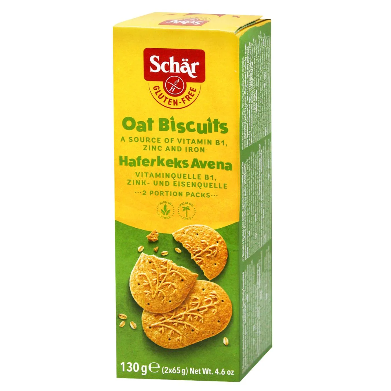 Печиво Dr. Schar Avena вівсяне без глютену 2х65г - Фото 1