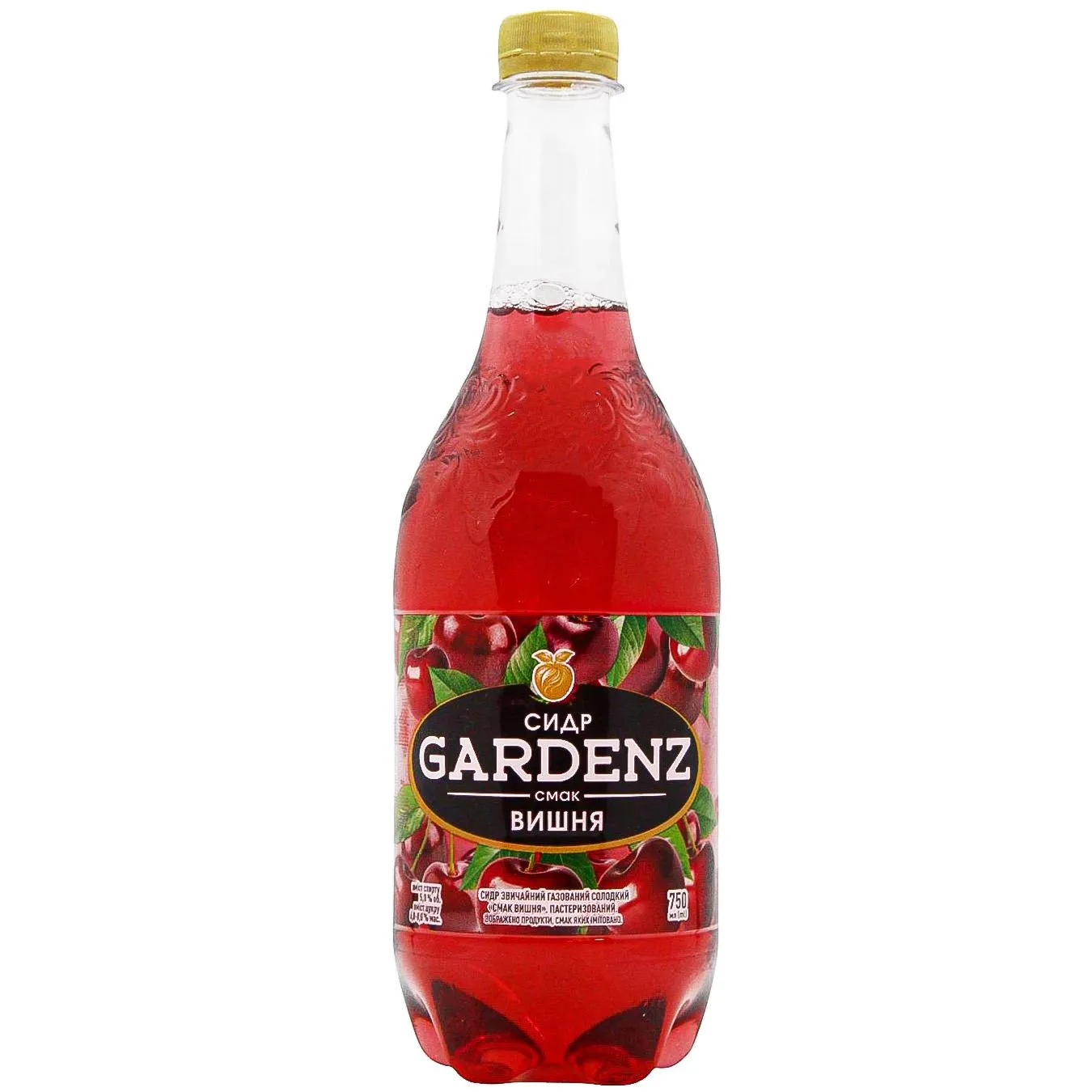 Сидр Gardenz Вишня солодкий 5%  0,75л - Фото 3