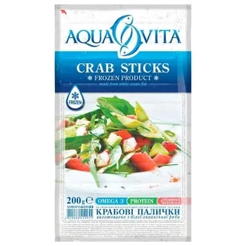 Крабові палички Aqua Vita заморожені 200г - Photo 1
