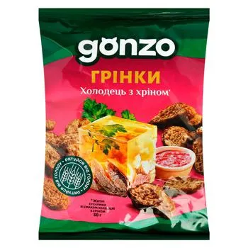 Багети Gonzo зі смаком холодцю з хріном 50г - Photo 3