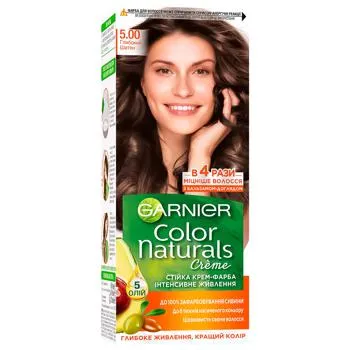 Фарба для волосся Garnier Color Naturals Creme з 3-ма оліями 5.00 Глибокий шатен - Фото 1