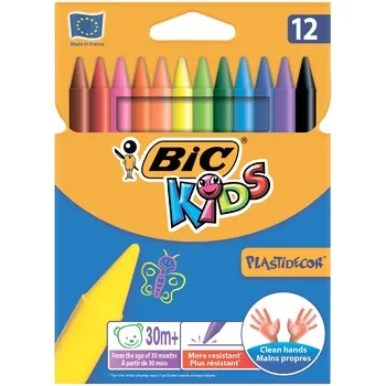 Крейда кольорова ВІС Plastidecor 12шт - Фото 3