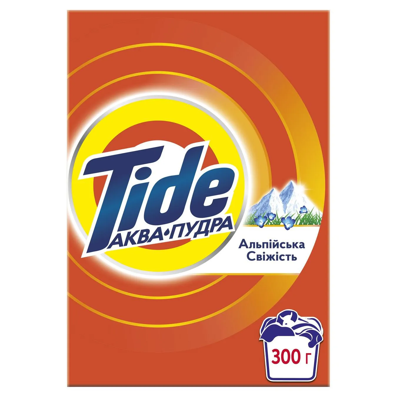 Пральний порошок Tide Аква-Пудра Альпійська свіжість для ручного прання 300г - Фото 1