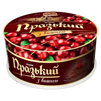 Торт БКК Празький з вишнею 850г - Фото 1