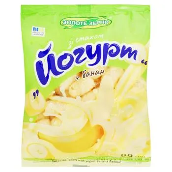 Палички кукурудзяні Золоте Зерно Йогурт-банан 60г - Photo 1