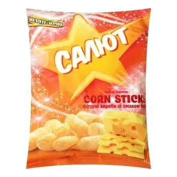 Палички кукурудзяні Золоте Зерно Салют з сиром 45г - Photo 1