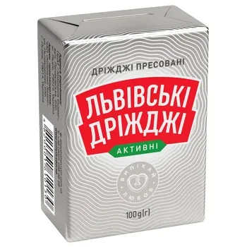 Дріжджі Львівські Дріжджі Екстра пресовані 100г - Фото 1