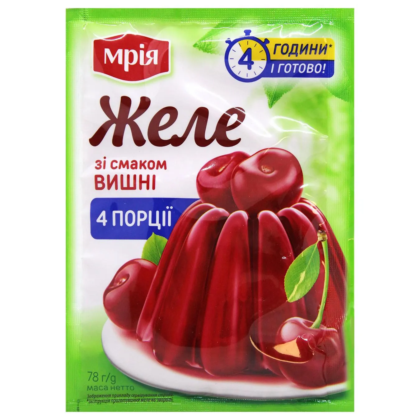 Желе Мрія зі смаком вишні 78г