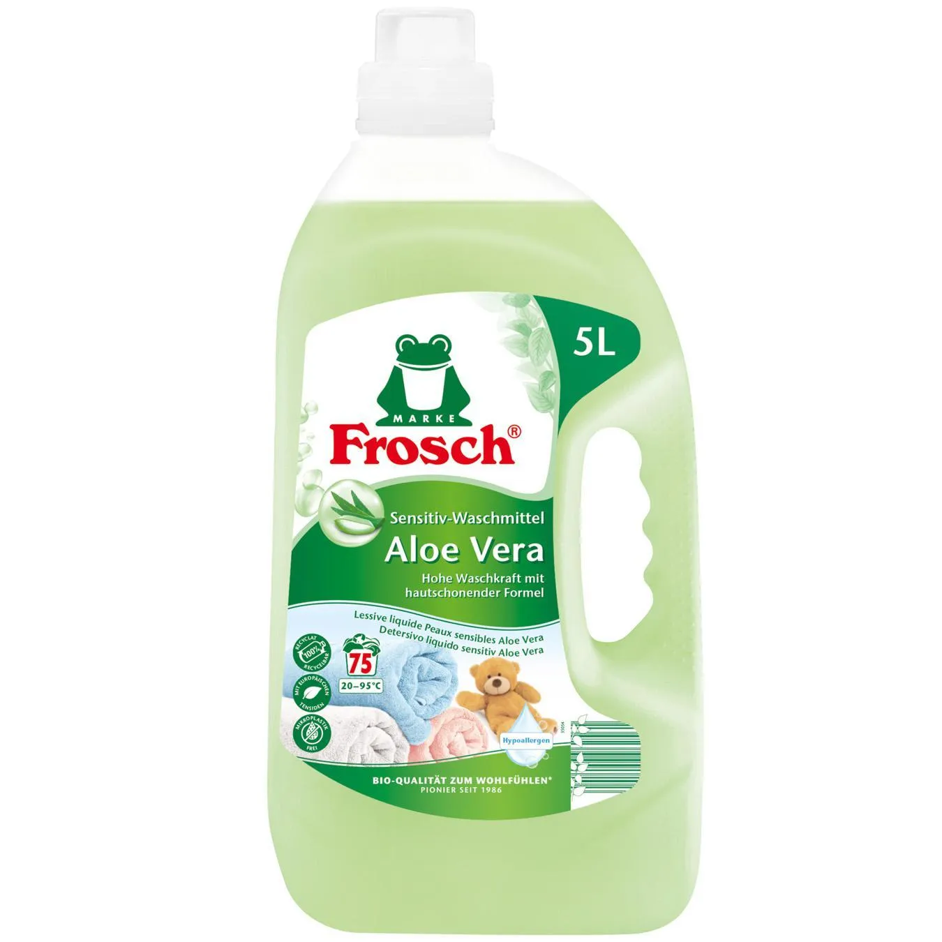 Гель для прання Frosch Aloe Vera 5л - Фото 5
