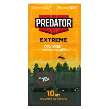 Пластини від комарів Predator Extreme 10шт - Photo 1