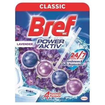 Блок для унітазу Bref Power Aktiv Лаванда 50г - Фото 1