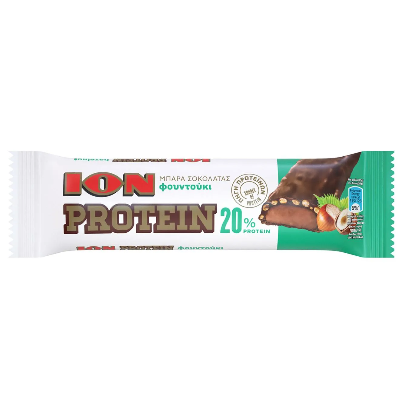Батончик Protein Bar молочний шоколад з лісовим горіхом Ion 50г - Фото 1