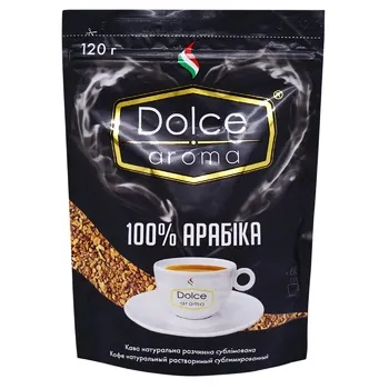 Кава розчинна Dolce Aroma 100% Арабіка 120г - Фото 1