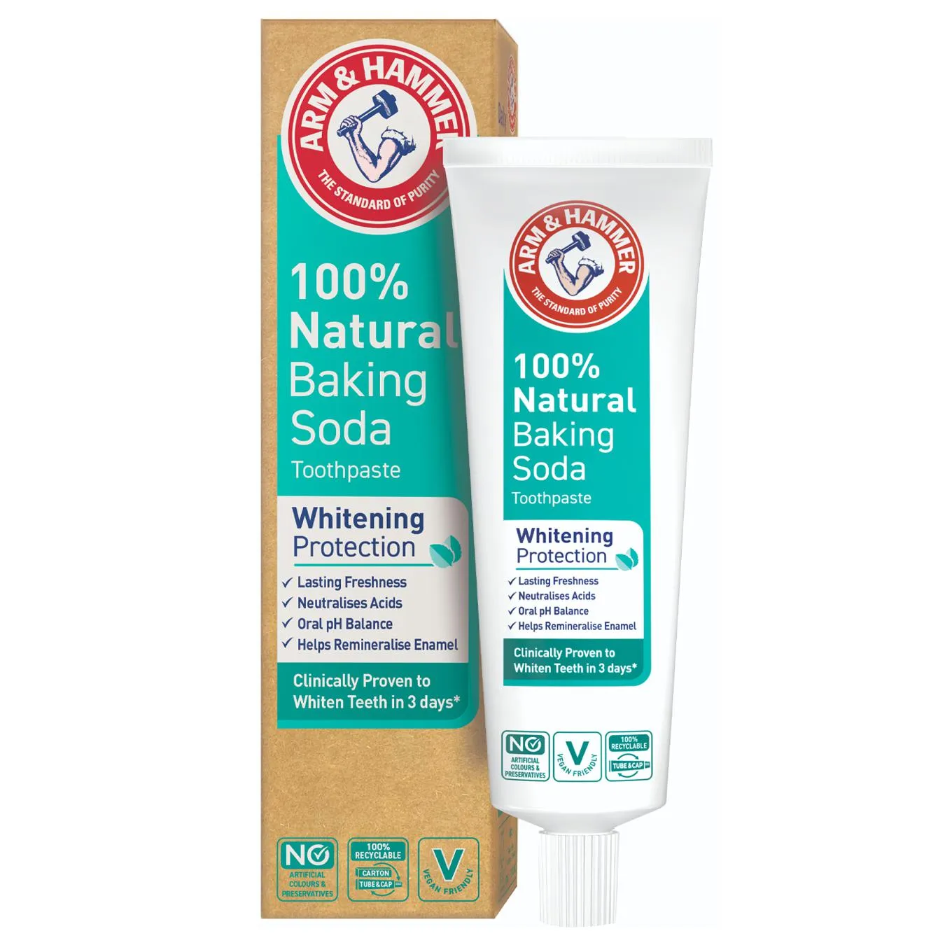 Зубна паста Arm&Hammer Natural для захисту білизни зубів 75мл - Фото 1