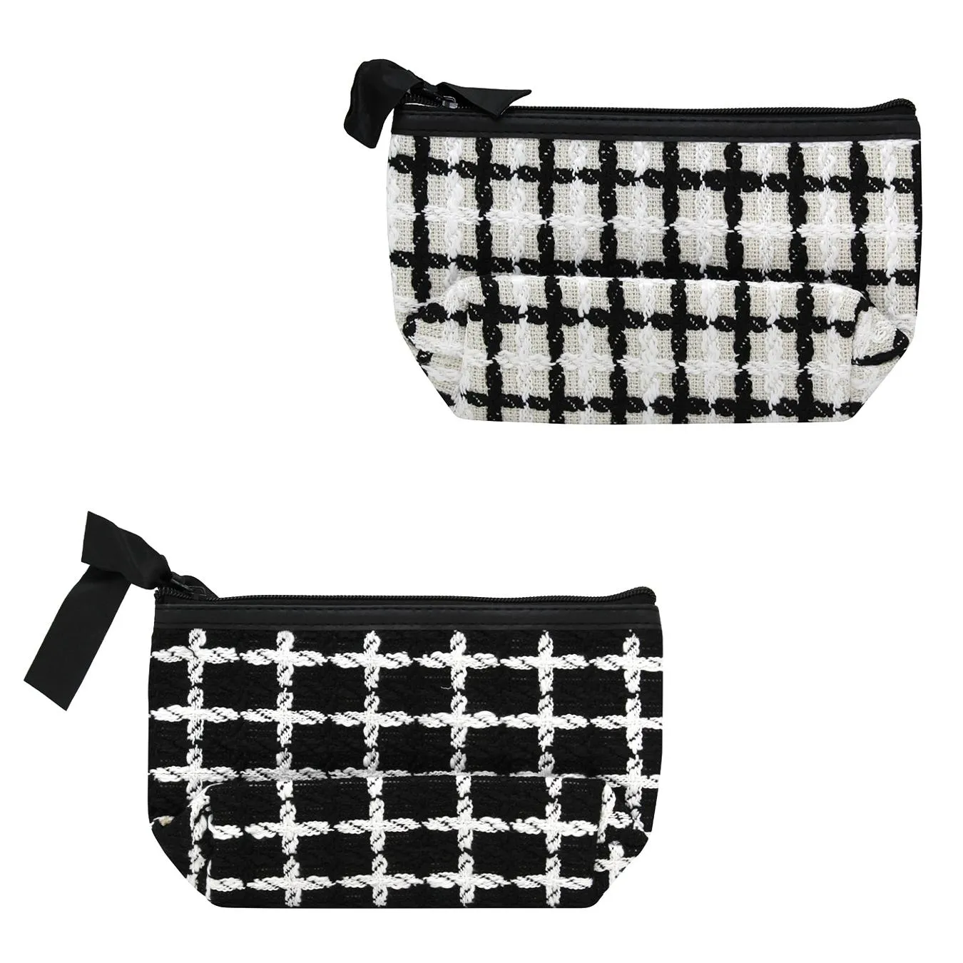 Косметичка Greenwich 23х14х6,5см чорний/білий - Фото 1