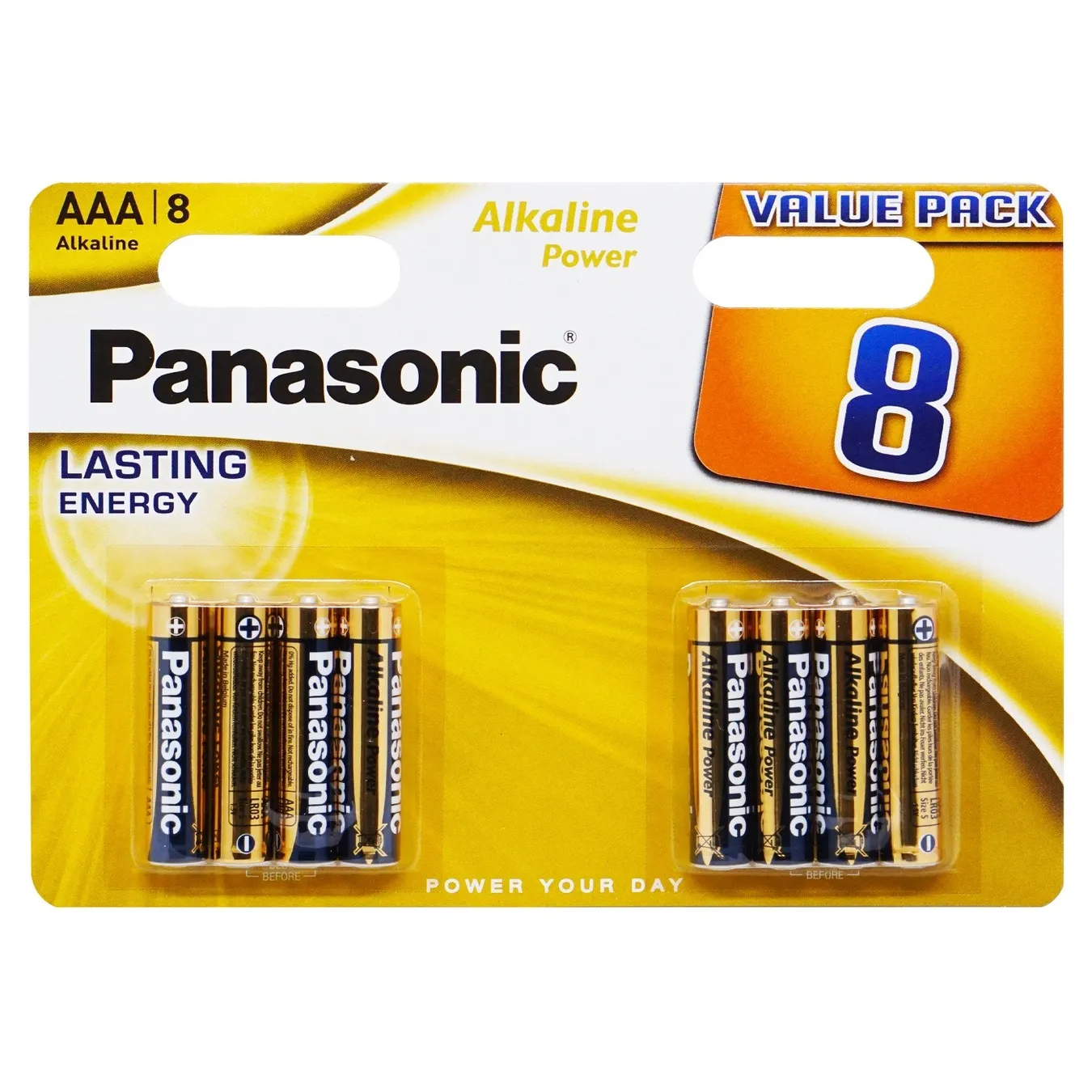 Батарейка Panasonic ААА 8шт - Фото 1